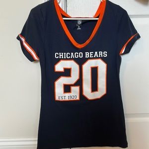 NFL Chicago Bears women medium navy blue number 20 t-shirt